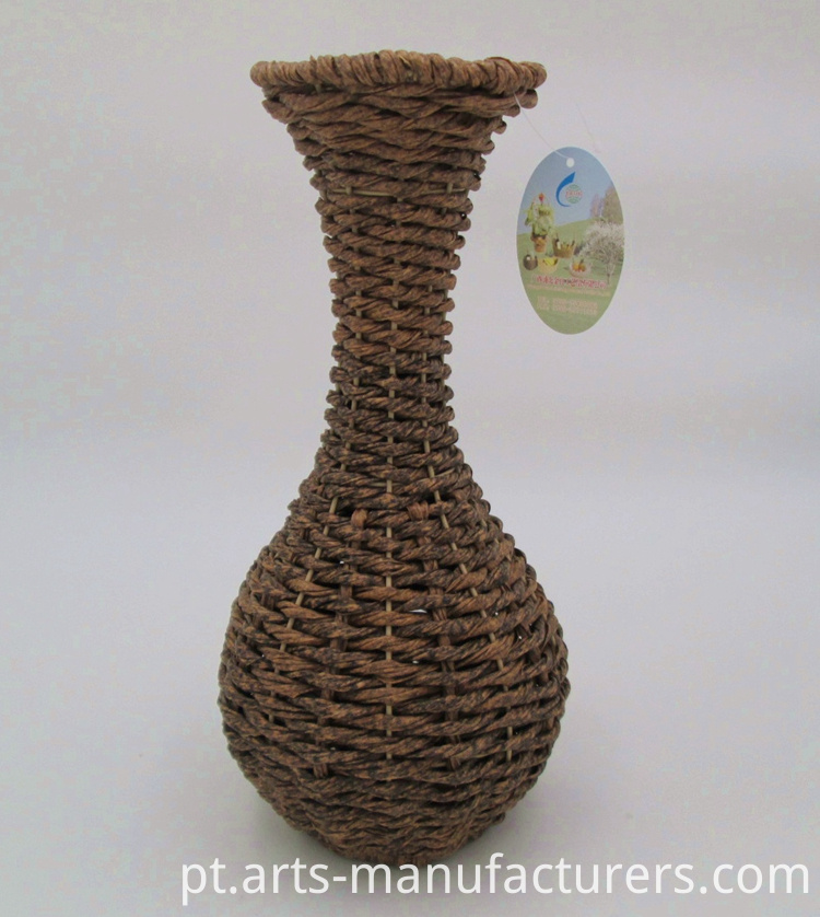 vaso de flores de vime rattan flower pot